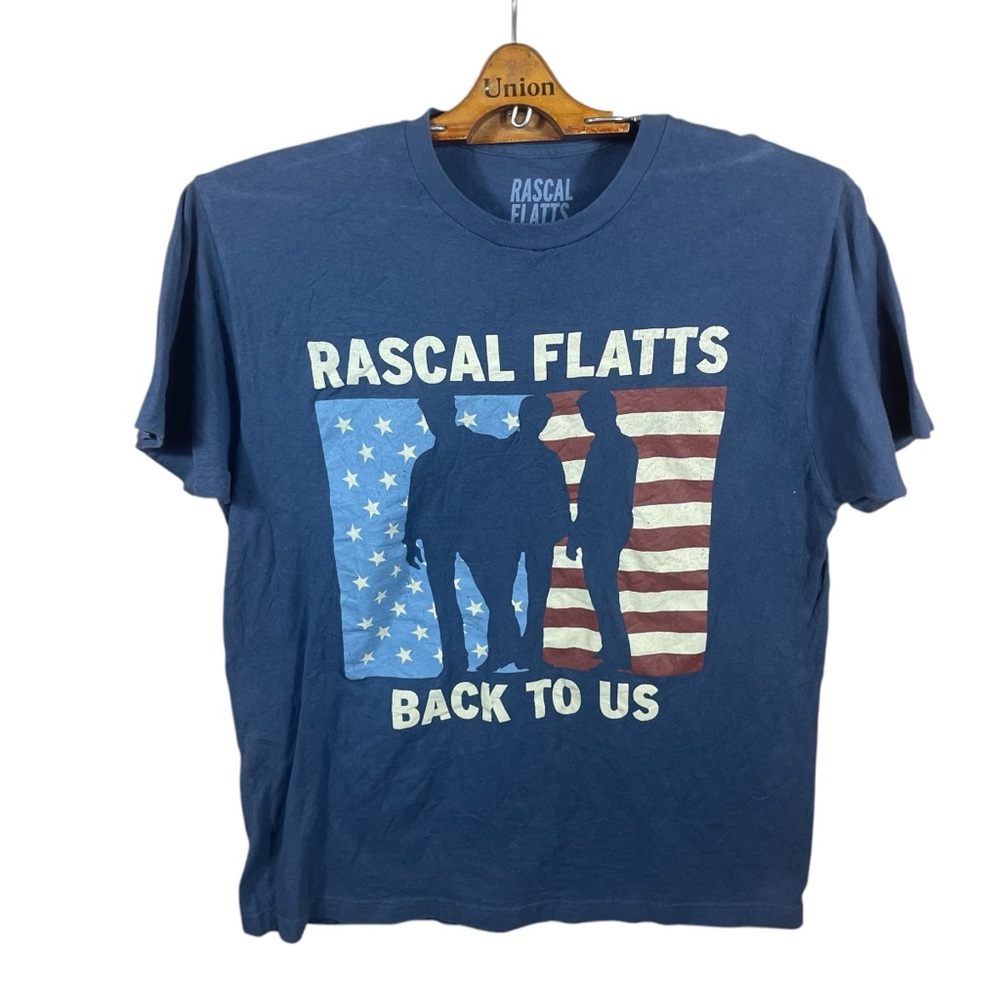 Rascal Flatts Back To US Men’s/ Unisex Band Graphic Short Sleeve T-Shirt Size L